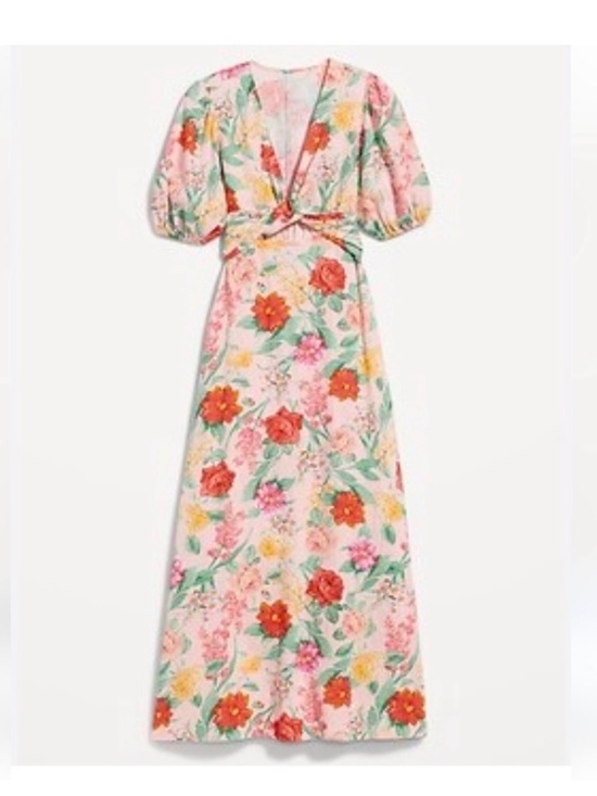 Old Navy Dresses & Skirts - Linen blend floral midi dress